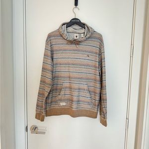 Men’s quicksilver multicolor striped hoodie